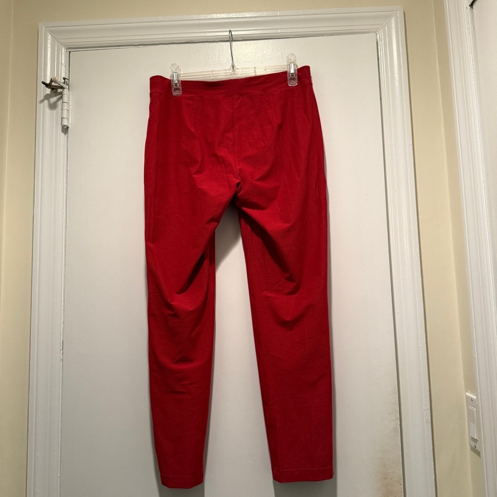 Eileen Fisher Red Stretch Viscose Nylon Leggings - Picture 6 of 8